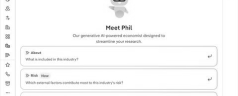 Phil.AI natural-language search preview