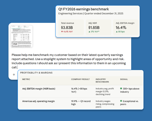 Screen of IBISWorld data inside of Copilot MCP