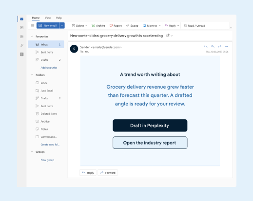 Screen of Perplexity MCP user interfaces
